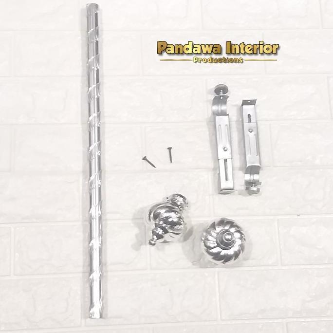 Batang Gorden 2 Meter, 1,5 Meter Dan 1 Meter Full Set Rollet Rell