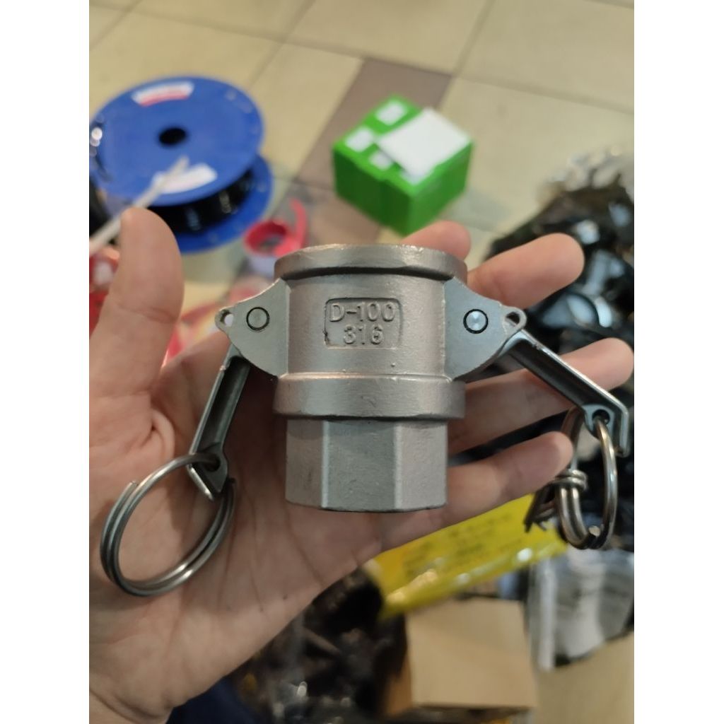 Camlock / quick coupling stainless 316 type D 1 1/4 inch