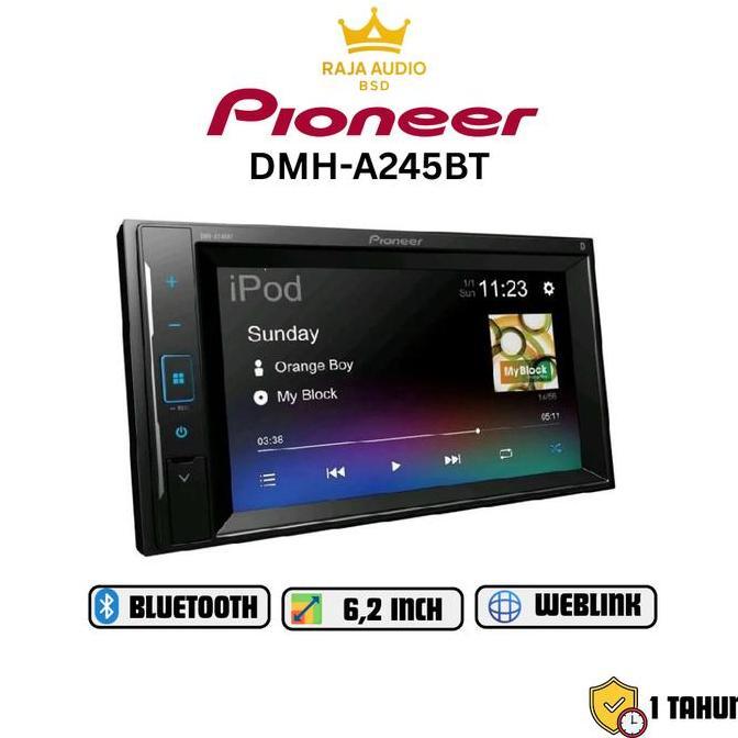 Pioneer Dmh-A245Bt Head Unit Double Din Dmh A245 Bt Tape Audio Mobil