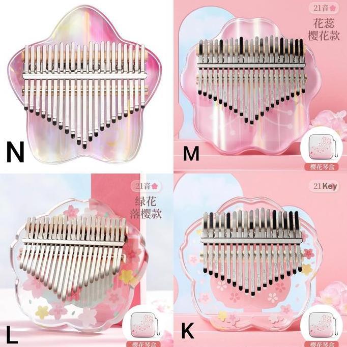 alat Musik Kalimba 17 keys Acrylic BONUS Tas / Kalimba17 Key untuk pe BS
