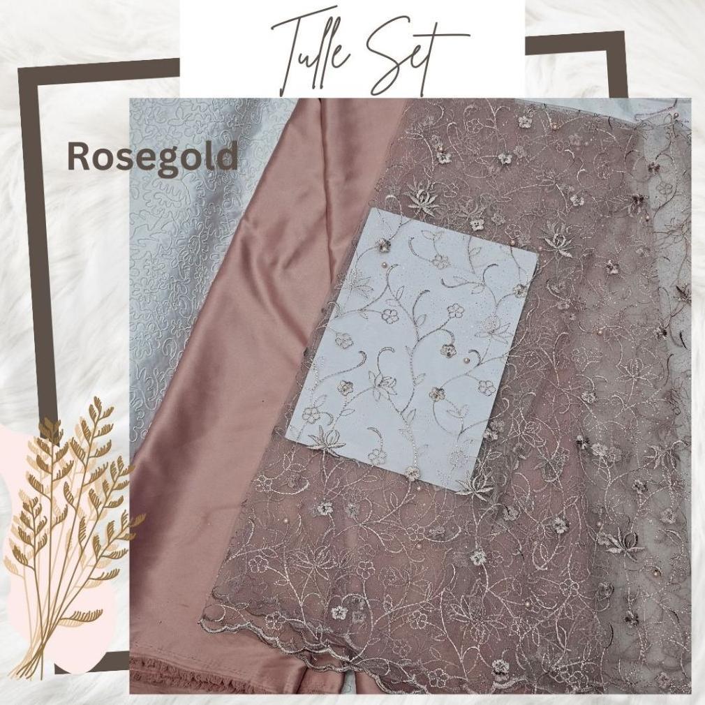 Kain Bridesmaid Paket / Paket Bridesmaid Dress (Brokat Tile + Satin Velvet ) / Kain Bridesmaid / Ser