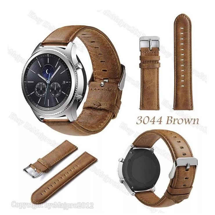 Samsung Gear S3 Frontier Classic Luxury Leather Strap Tali Jam