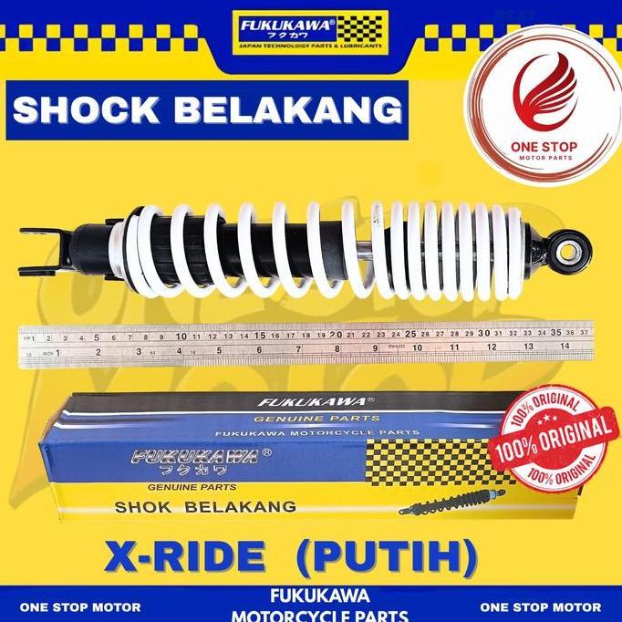 Promo Shockbreaker X-Ride Fukukawa Shok Belakang X-Ride 115 Hitam Dan Putih Asli Original Fukukawa C