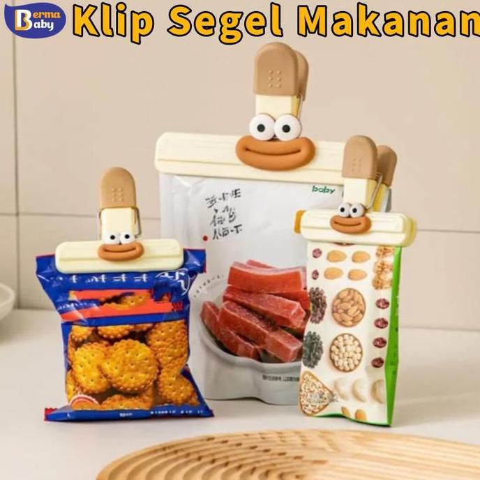 TERLARIS BERMA BABY KLIP SEGEL MAKANAN SNACK SEALING  JEPITAN KANTONG MAKANAN SNACK SEALING PENJEPIT