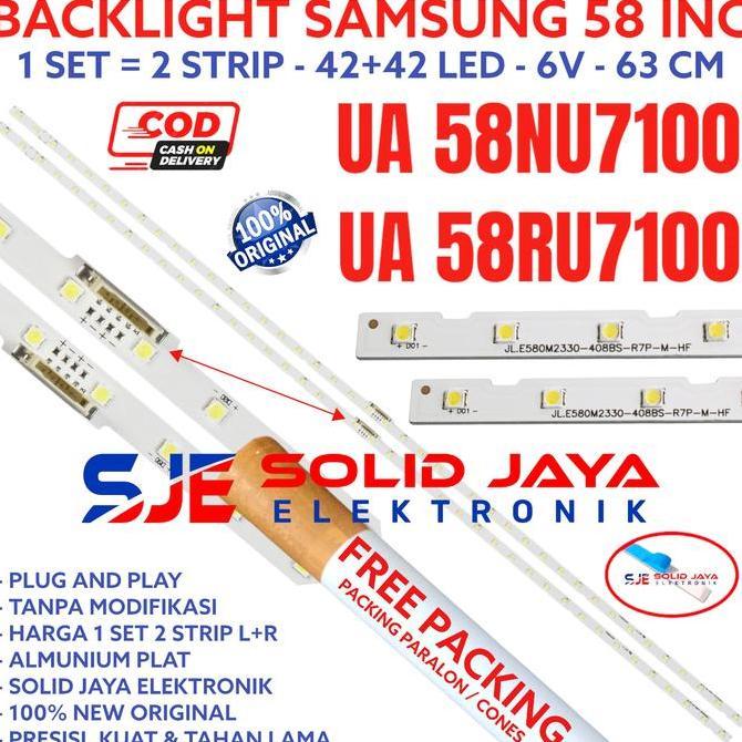 TERLARIS BACKLHT TV LED UNTUK SAMSUNG 58 INC UA 58NU7100 58RU7100 58NU 58RU UA58NU7100 UA58RU7100 UA