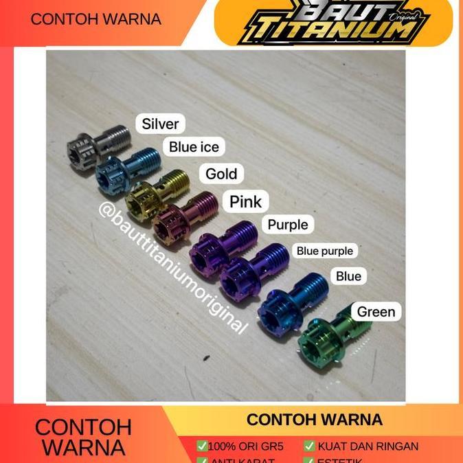 Baut Titanium Breket Knalpot Arm Yamaha Nmax Aerox Lexi