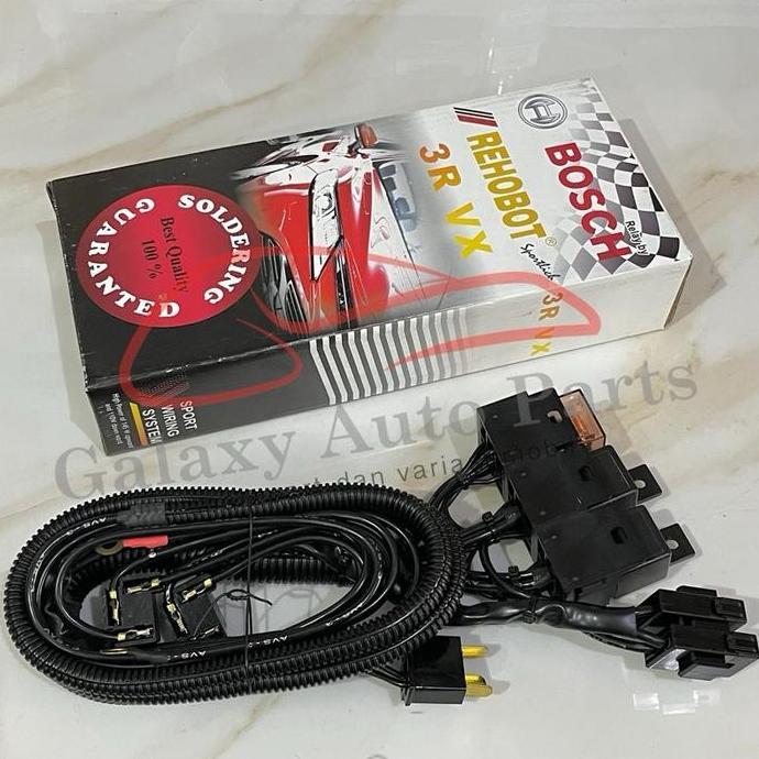 Promo Cable kabel set 3 relay lampu mobil bosch rehobot bagus tipe VX Diskon