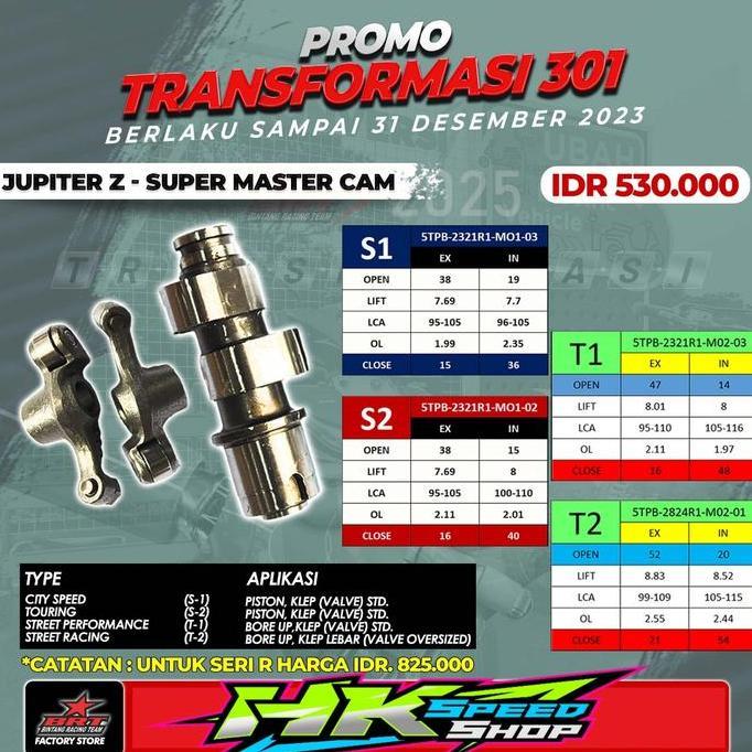 NOKEN AS BRT + ROCKER ARM RRA JUPITER Z 110 JUPITER Z S1 S2 T1 T2