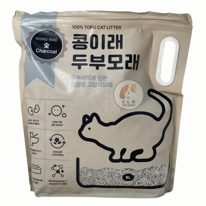 KONG IRAE TOFU CAT LITTER CHARCOAL 8L