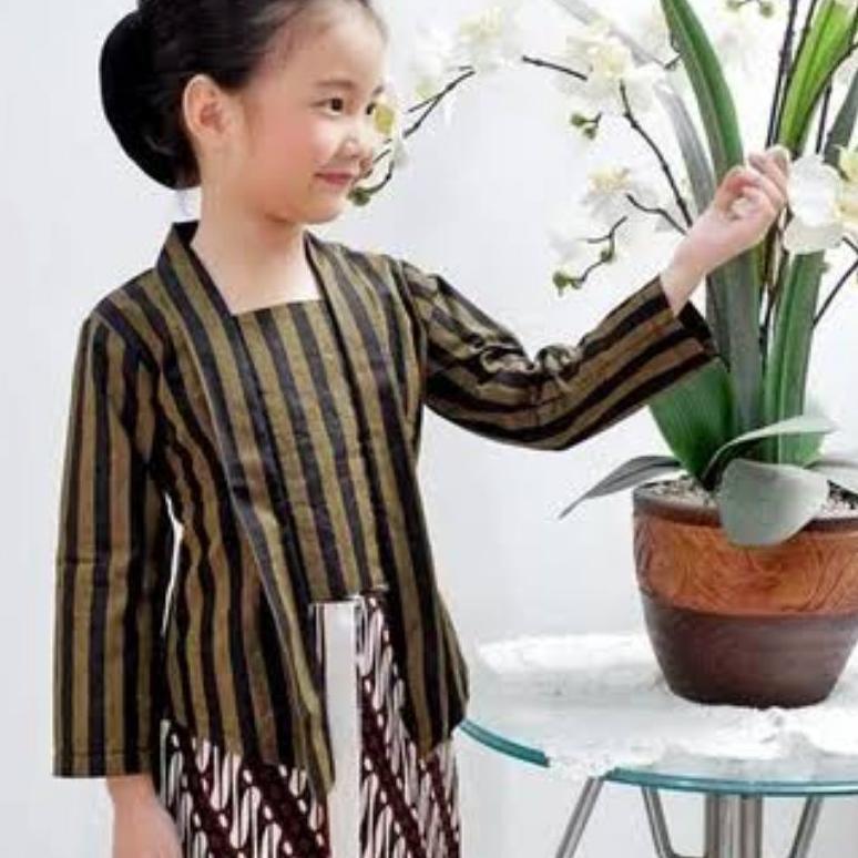 Best Seller Kebaya Lurik Anak-Setelan Kebaya Lurik Anak-Baju Lurik Anak Sd