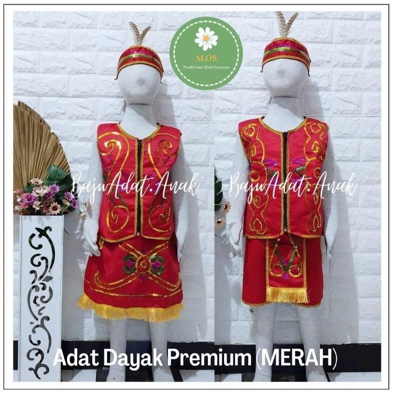 Diskon Baju Adat Dayak Anak Laki-Laki | Baju Adat Dayak Anak Perempuan |Kostum  Dayak Adat Kalimanta