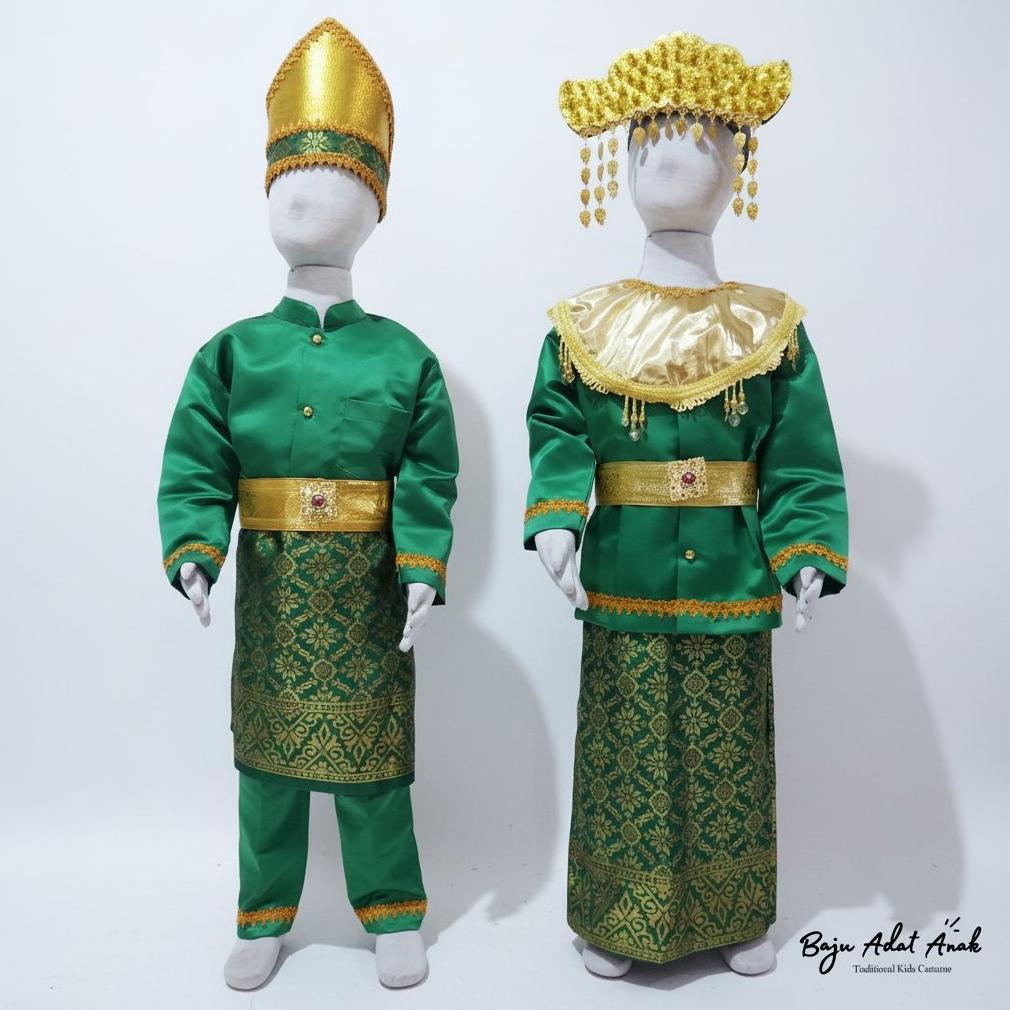 Best Seller Baju Adat Palembang Anak Perempuan | Baju Adat Palembang Anak Laki-Laki| Baju Tradisiona
