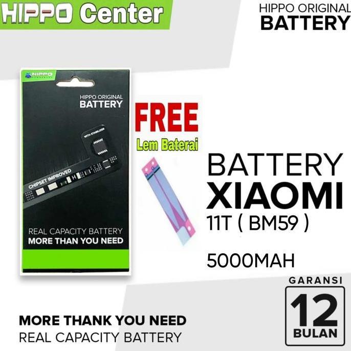 Hippo Baterai Compatible MI 11T / 11 T 5000MAH Kode BATTERY BM59 / BM 59 / BM-59 / BM55 / BM-55 / BM