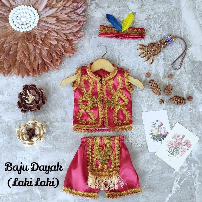 Diskon Baju Dayak Anak / Baju Adat Dayak Kalimantan/ Kostum Dayak Anak/ Baju Adat Dayak Anak /Kostum