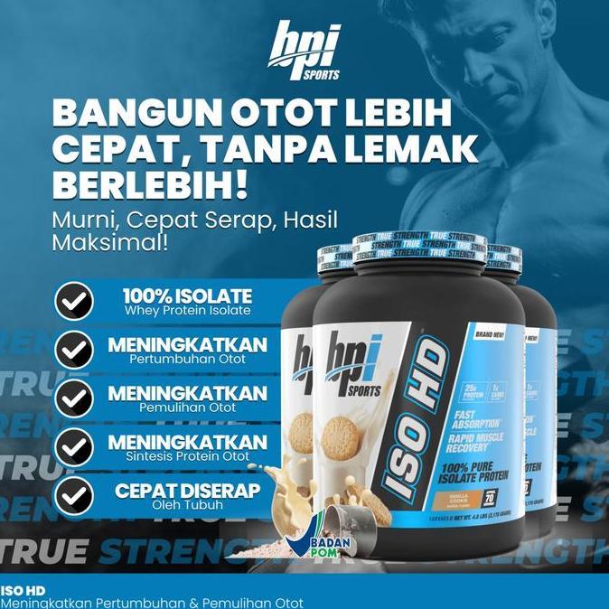 NEW BPI ISO HD 5 LBS WHEY PROTEIN ISOLATE - WHEY PROTEIN ISOLATE ORI
