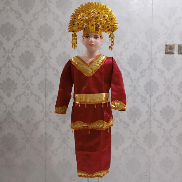 Best Seller Baju Adat Minang / Bajutari Minang / Baju Karnaval Minang Anak Perempuan / Baju Tari Min