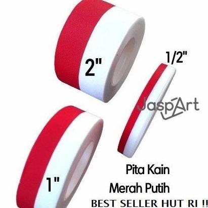 TERLARIS PITA MERAH PUTIH PITA KAIN MERAH PUTIH PITA BENDERA PITA MERAH PUTIH