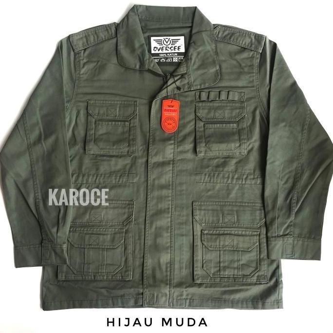 NEW JAKET LORENG ARMY PRIA JUMBO / JAKET KANVAS ARMY PRIA BIG SIZE ORI