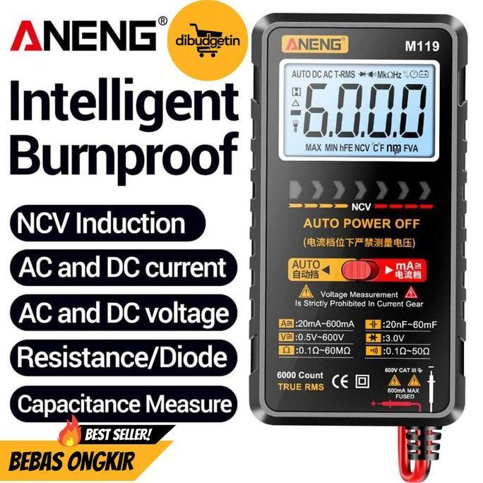 MIREPUT ANENG Digital Multimeter Multitester Voltage Tester with NCV Sensing - M119