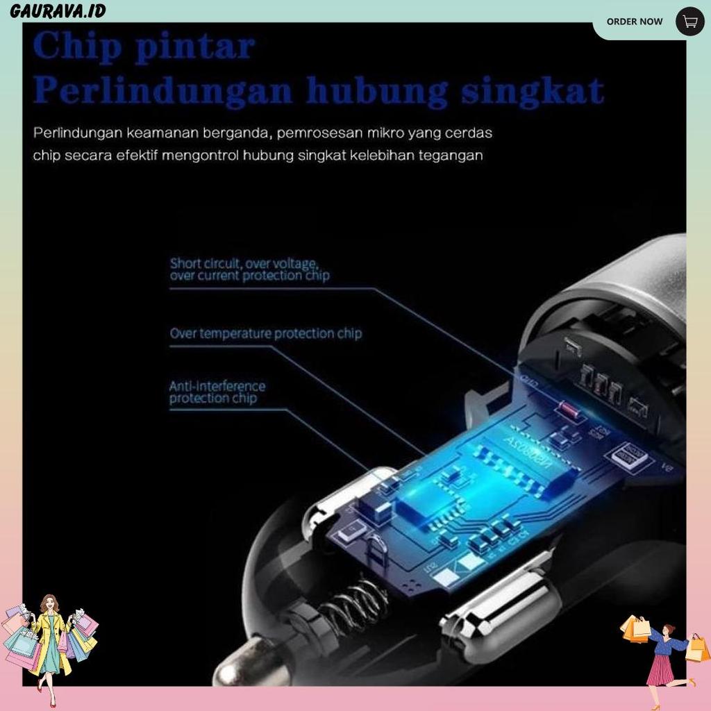 2 Port Usb Fast Charging Charger Mobil Charger Motor Beat Deluxe Nmax Pengisi Daya Ponsel Universal 