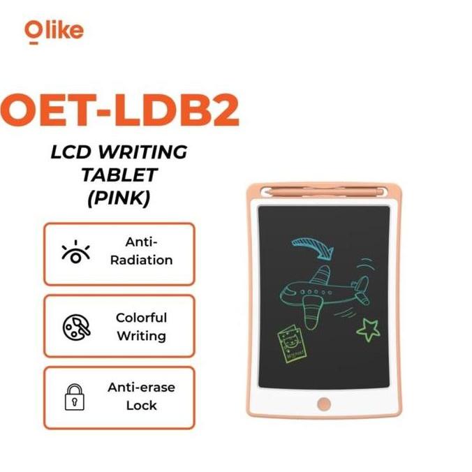 NEW OLIKE DRAWING BOARD LCD PAPAN TULIS GAMBAR DIGITAL MAINAN ANAK 8.5" ORI