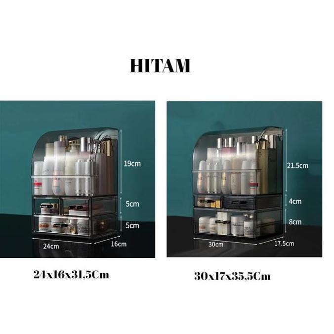 Rak Kosmetik Dengan Laci Anti Debu Tempat Make Up Skincare R KS