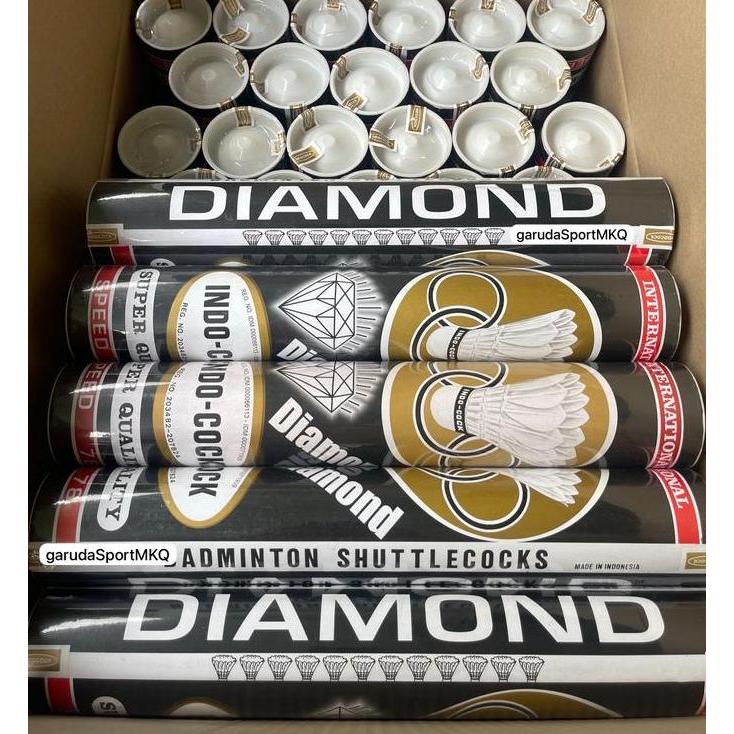 Indahshopseller - Bola Badminton Indocock Diamond Hitam / Shuttlecock Diamond Hitam