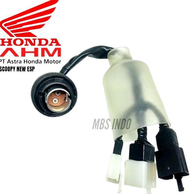 SOKET STOP LAMP BELAKANG SCOOPY NEW ESP. SOKET PENYAMBUNG LAMPU REM BELAKANG ORIGINAL