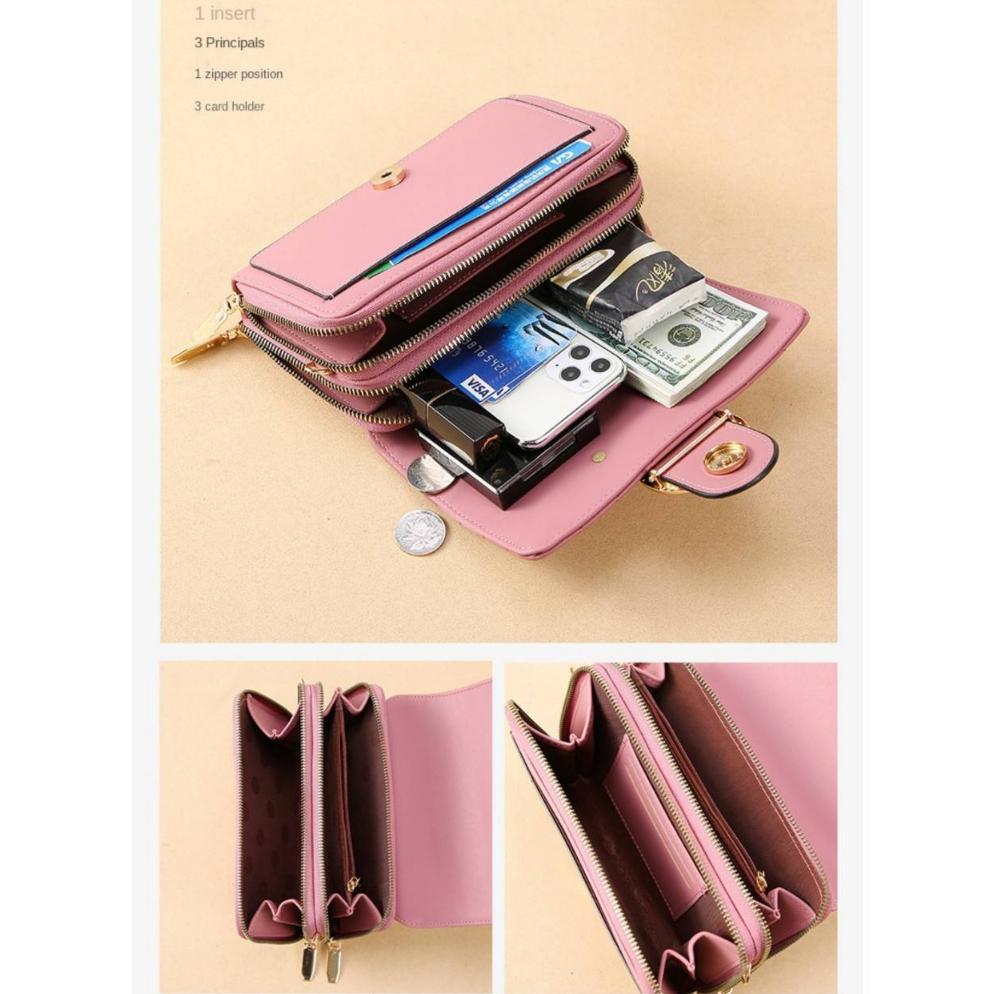 DISKON BESAR aluna_shop22 (C.O.D) Dompet Panjang Wanita Dompet Kulit Lipat Dompet Wanita Dompet Panj