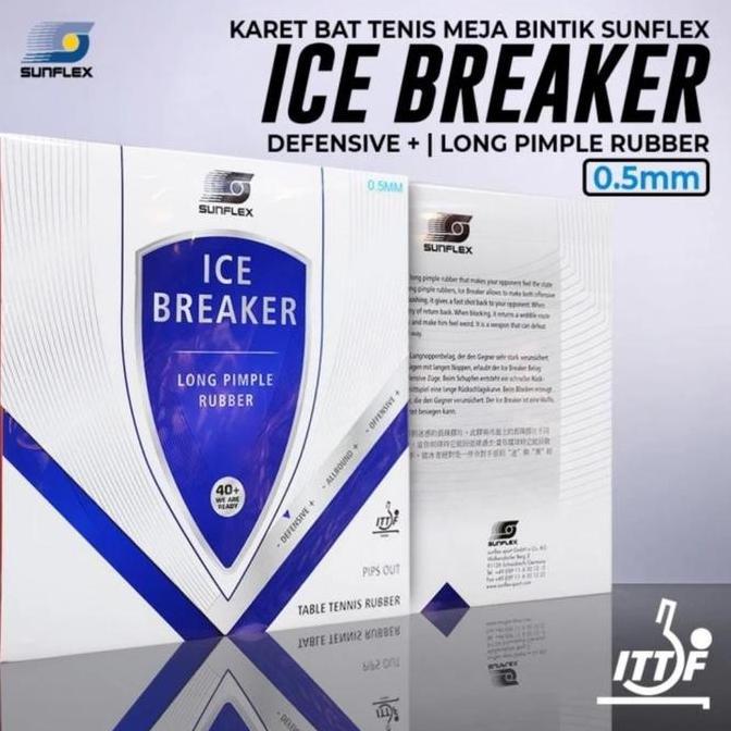 Karet Tenis Meja Bintik Sunflex Ice Breaker Blue Original