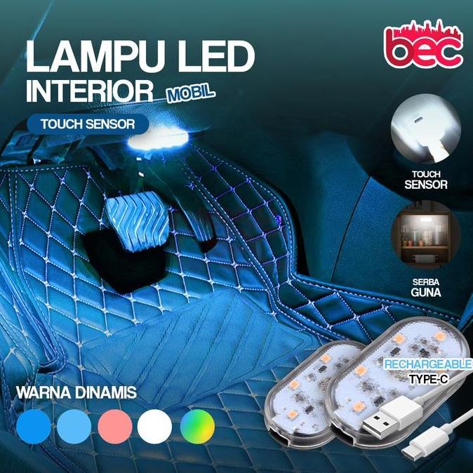 Lampu Led Interior Mobil Touch Sensor | Car Interior Touch Light | Lampu Led Interior Mobil Allshop