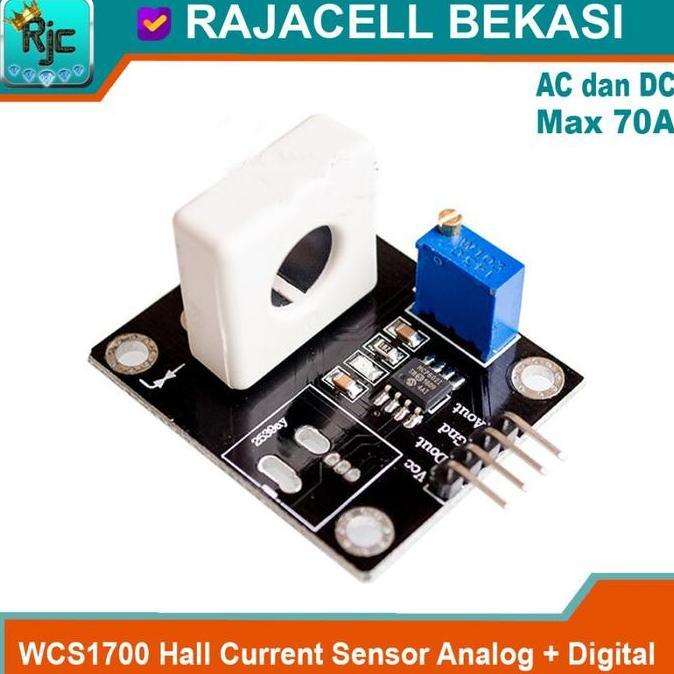 TERLARIS WCS1700 SENSOR ARUS AC DC HALL CURRENT MAX 70A ANALOG & DITAL OUTPUT