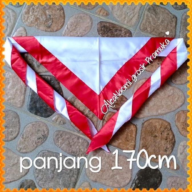 panjang 170cm Hasduk Pramuka Satin super jumbo kacu Pramuka pembina