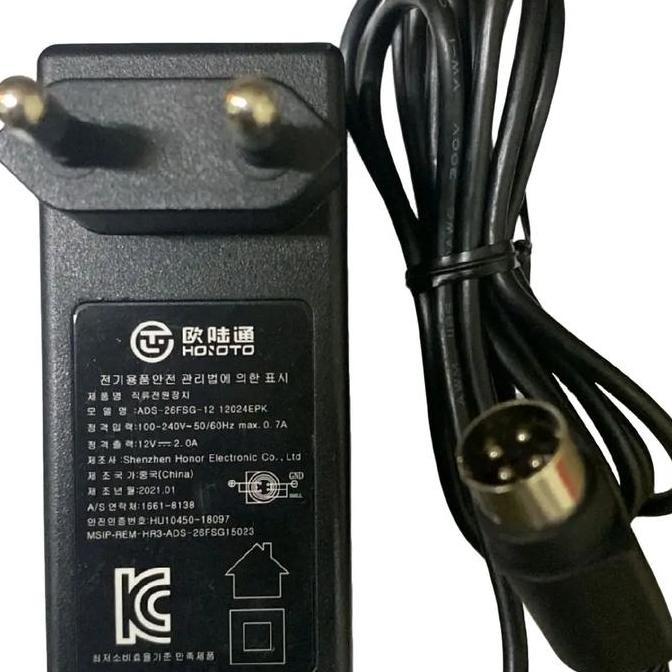 TERBARU - ADAPTOR 2A 12V 4 PIN ADAPTOR DVR  HIKVISION ORI ADAPTOR HOITO / HIOTO 2A 12V 4 PIN Compute