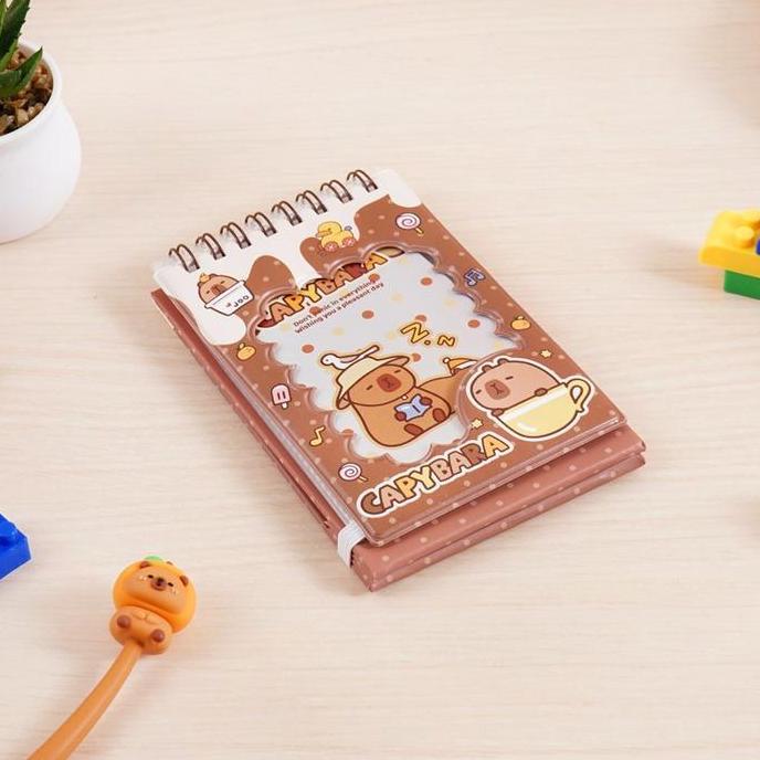 Ataru Album Foto Capybara - Cokelat Photo Album Tempat Penyimpanan Foto Cetak Buku Koleksi Foto