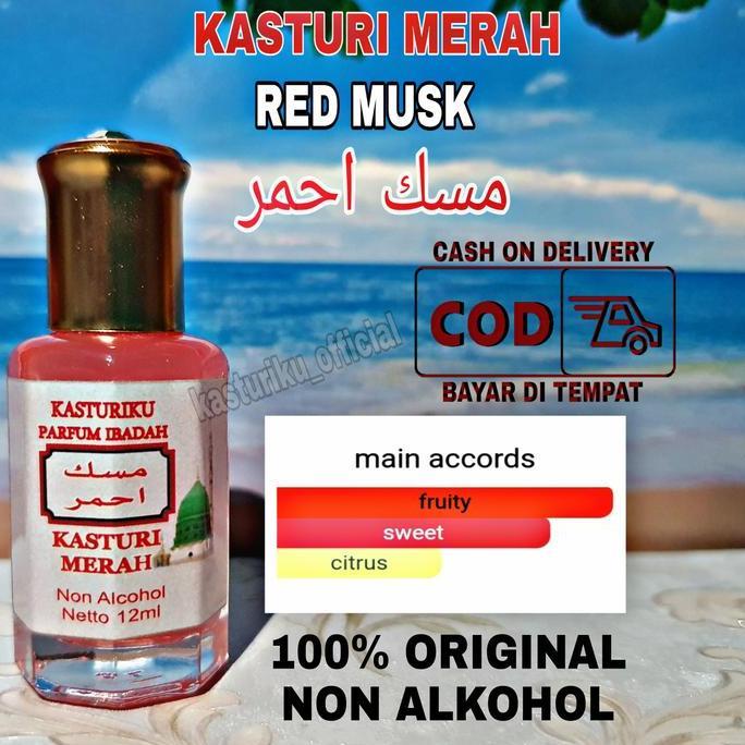Bibit Minyak KASTURI MERAH 12mg ORIGINAL IMPOR