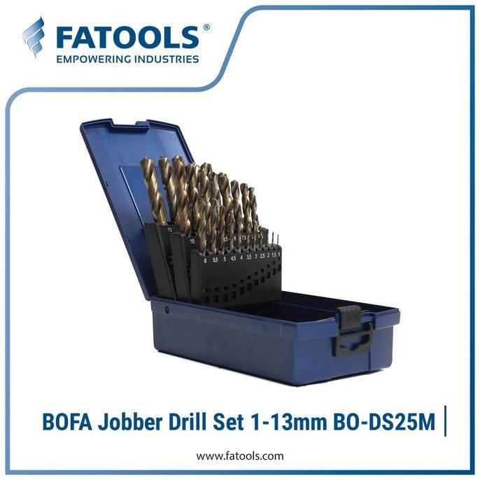 TERLARIS FATOOLS BO-DS25M - BOFA JOBBER DRILL SET SIZE 1-13MM