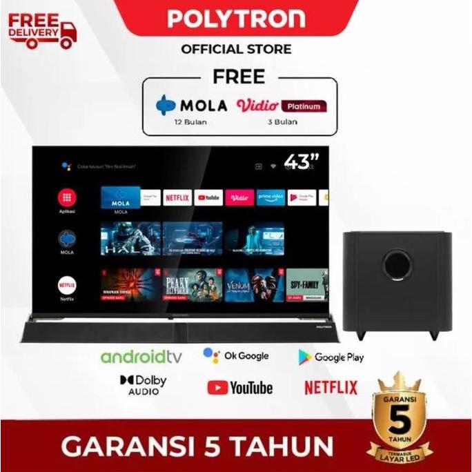 Terlaris Polytron 43In Android Tv