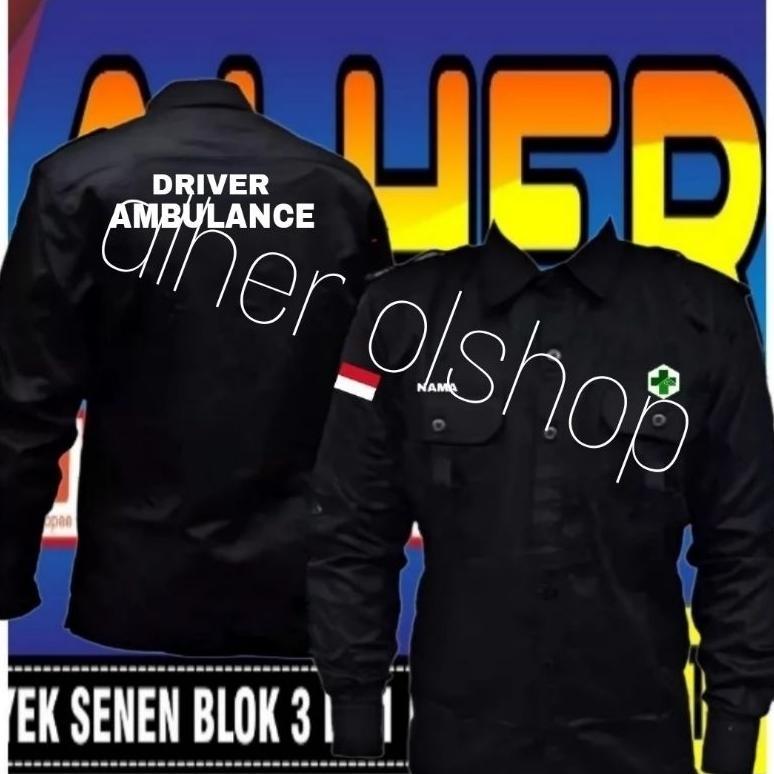 Discount Kemeja Driver Ambulance Baju Driver Ambulance Seragam Driver Ambulance Pdh Driver Ambulance