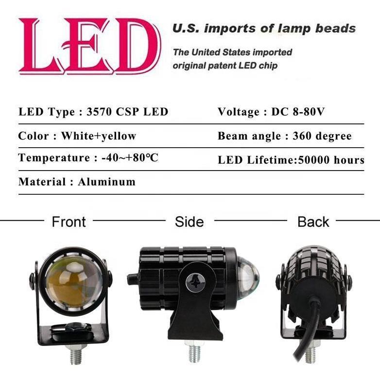 Cuci Gudang Lampu Tembak Laser Led Mini D2 Plus Devil Eye Lampu Tembak Sorot Foglamp Mini D2 Laser G