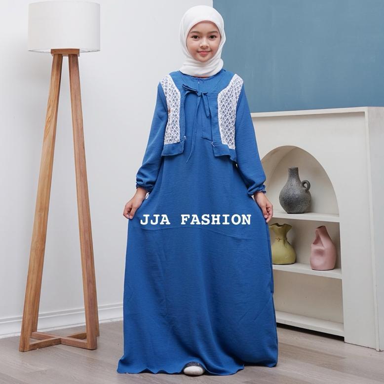 TERLARIS Gamis Anak Tanggung Gamis Remaja Gamis Anak Perempuan 3-14 Tahun Gamis Anak PutihBaju Gamis