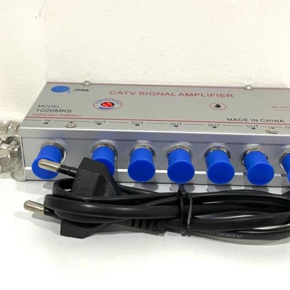 HOT PRODUCT BOSTER ANTENA TV CATV SIGNAL AMPLIFER 6 WAY KUALITAS BAGUS / BOOSTER ANTENA TV 6 WAY
