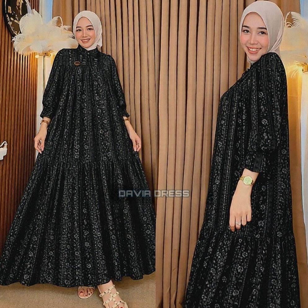 HOT DEALS Gamis free hijab rayon diamond ori - Gamis Kekinian set hijab - Gamis rayon diamond set hi
