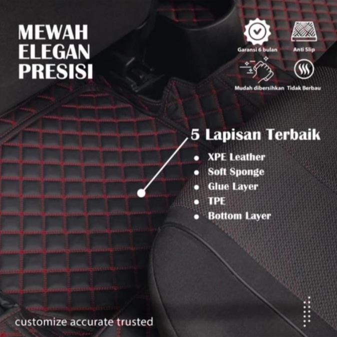 Karpet Luxury Mobil Toyota Rush 2012-2016 Full Bagasi