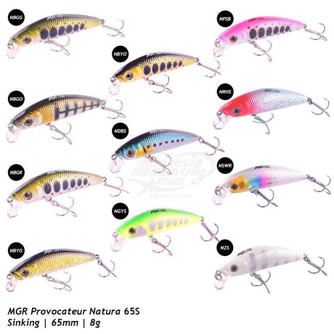 Umpan Pancing Minnow Maguro Provocateur Natura 65mm Sinking