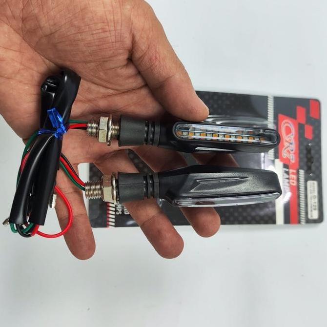Sein Running Lampu Sen Running LED Lidi 2 Mode Universal Motor Vixion Tiger megapro Cb verza