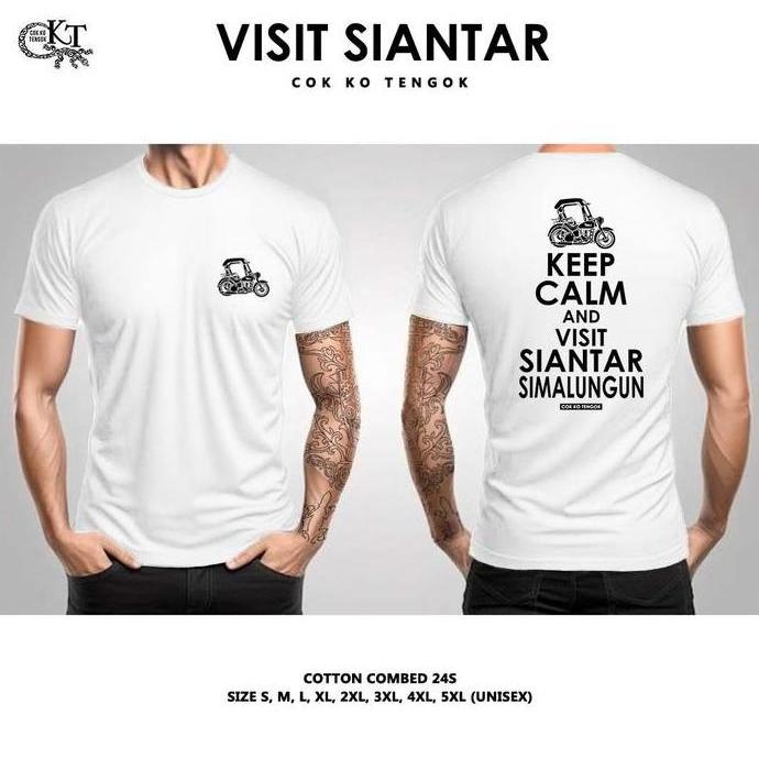 DF392 - CKT VISIT SIANTAR Kaos Batak Cok Ko Tengok Katun Combed 24s Premium Distro Basic Tshirt