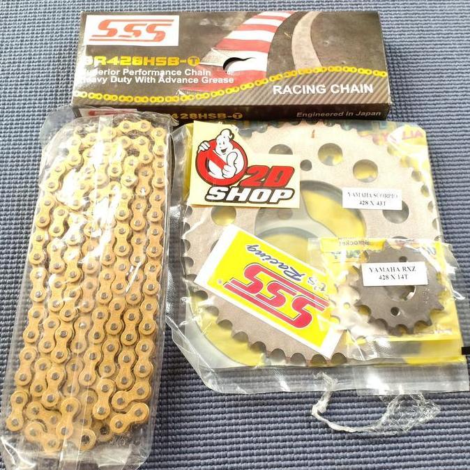 gear gir set sss 428 jupiter mx king byson rantai hsbt