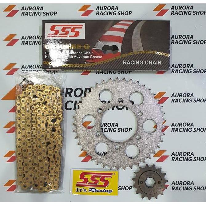 Gear Set SSS 415 Vixion Old - New Vixion - MX King 150 & Rantai SSS 415 HSBT