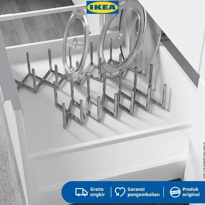 IKEA VARIERA Pengatur Tutup Panci Bahan Stainless Serbaguna